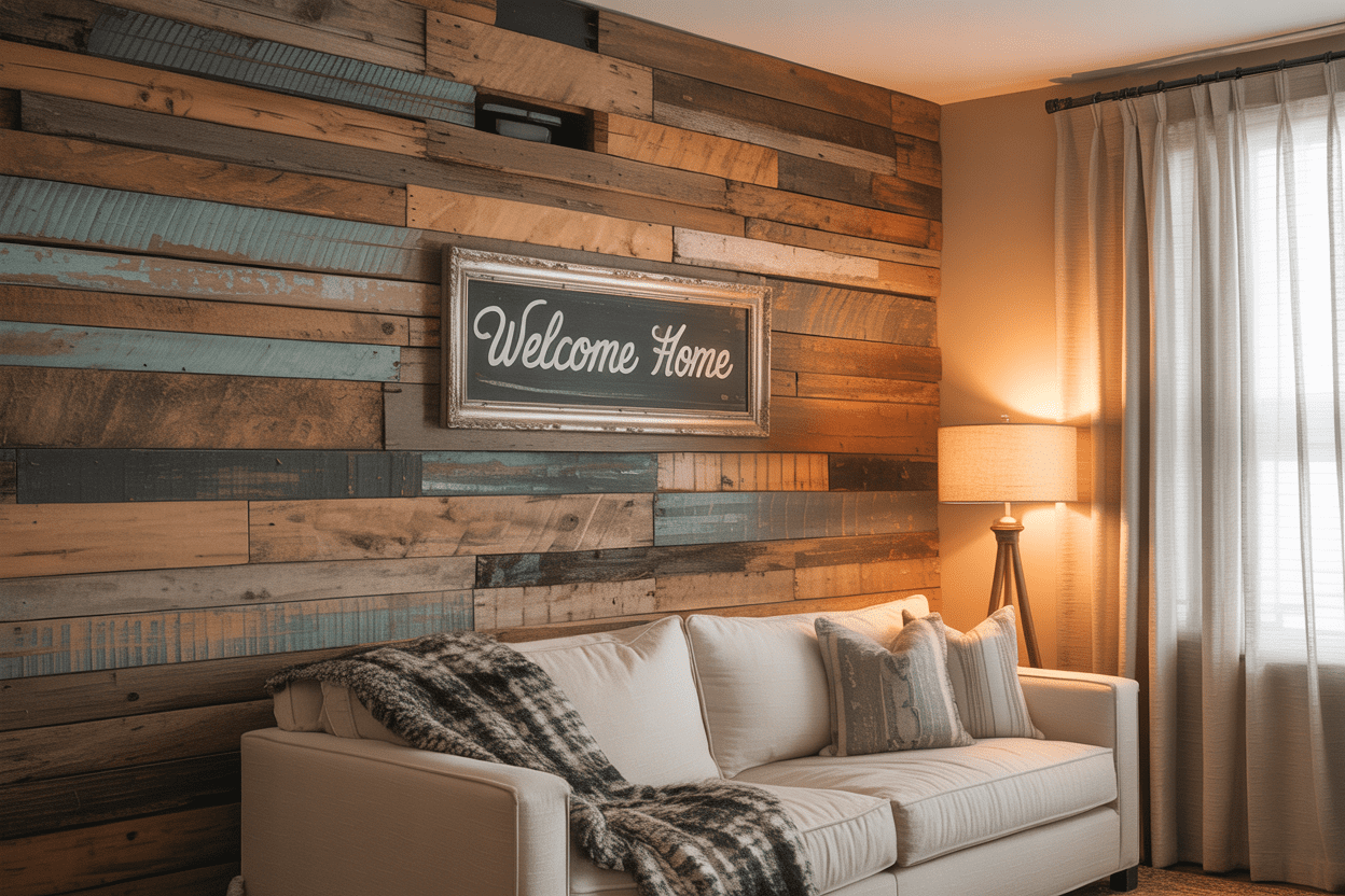 Farmhouse Accent Wall Ideas to Cozy Up Your Living Room