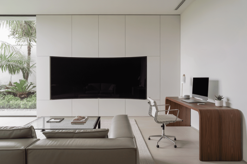 home office tv room combo