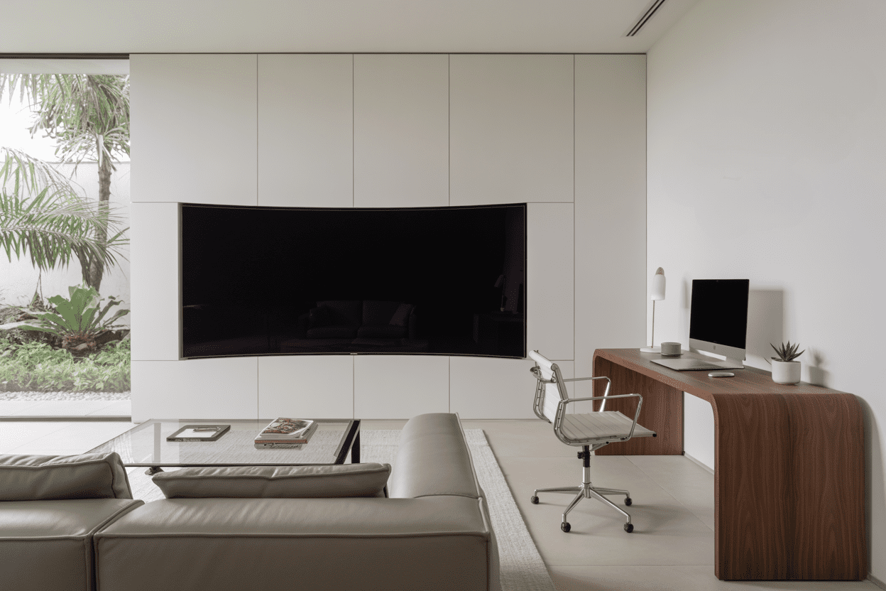 home office tv room combo