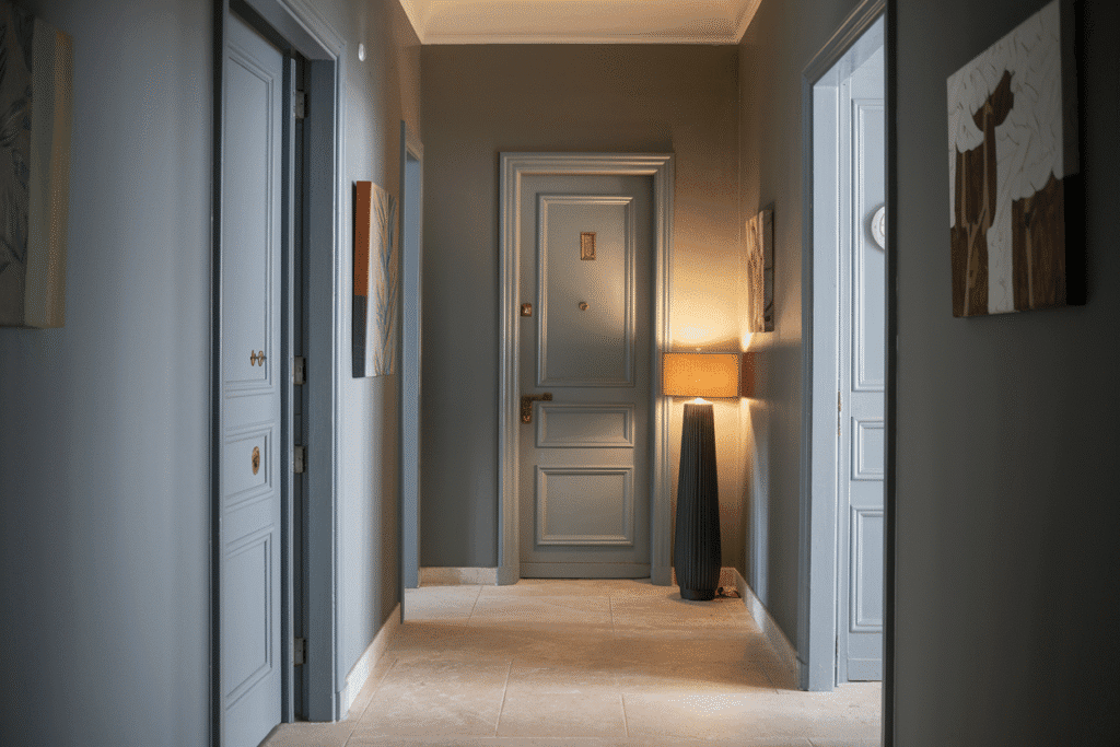 Grey hallway ideas