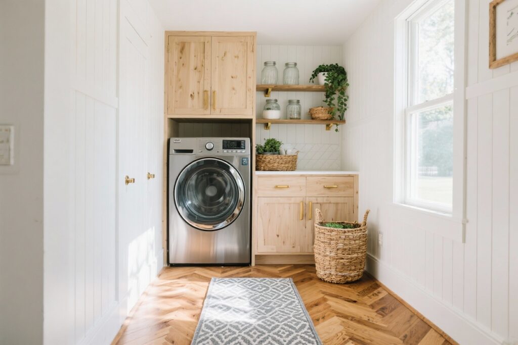 10 Clever Stacked Laundry Room Ideas to Freshen up Your Space