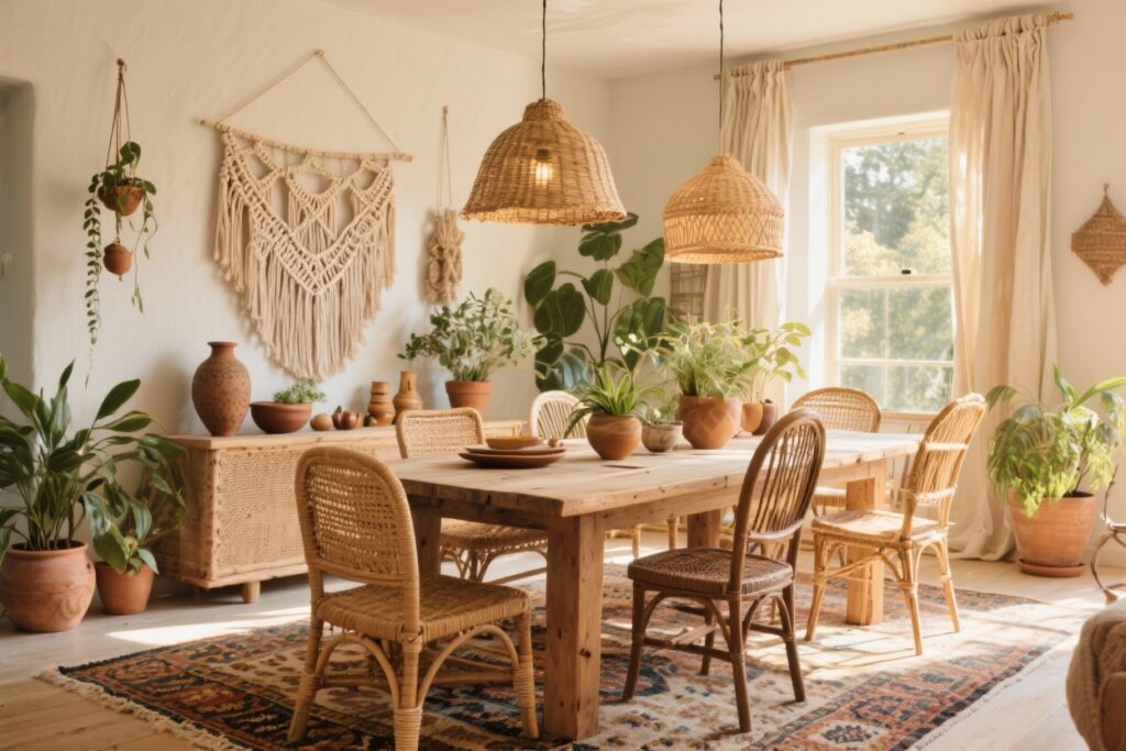 15 Stunning Boho Dining Room Ideas That’ll Make Guests Swoon