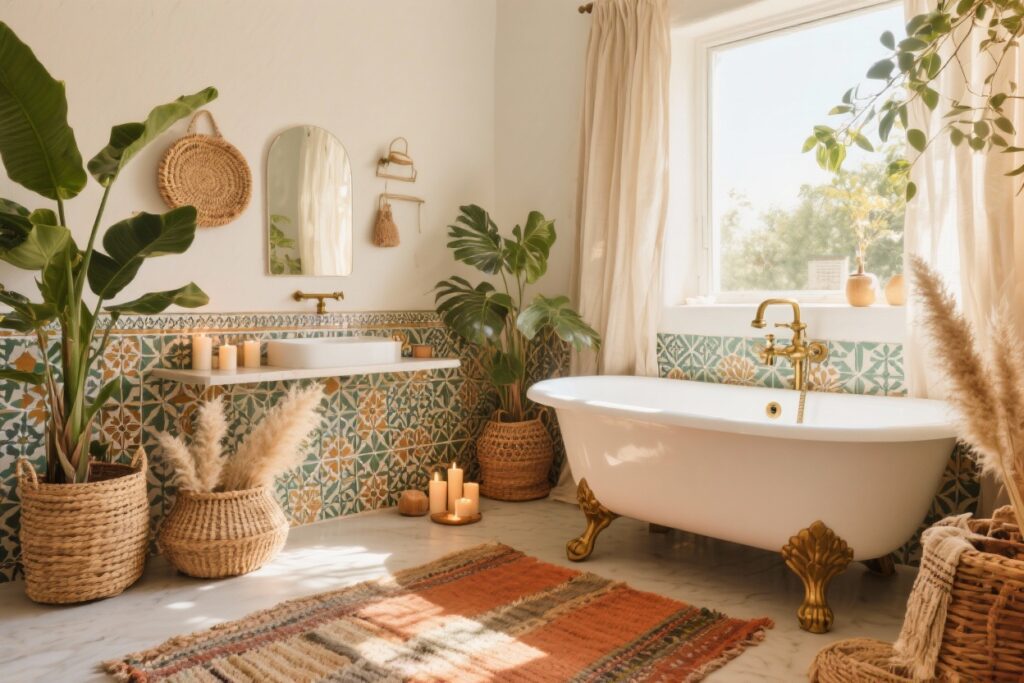18 Inspiring Boho Bathroom Ideas You’ll Want to Copy This Season